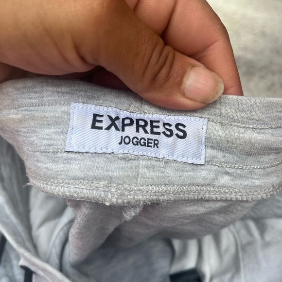 Express Light Gray Joggers - Picture 2 of 3